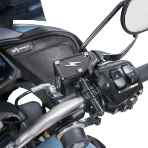 Master Cylinder Cover - Brake - Front - Black/Twice-Cut