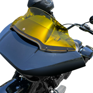 Kolor Flare® Windshield - 9" - Yellow - '15-'25 FLTR