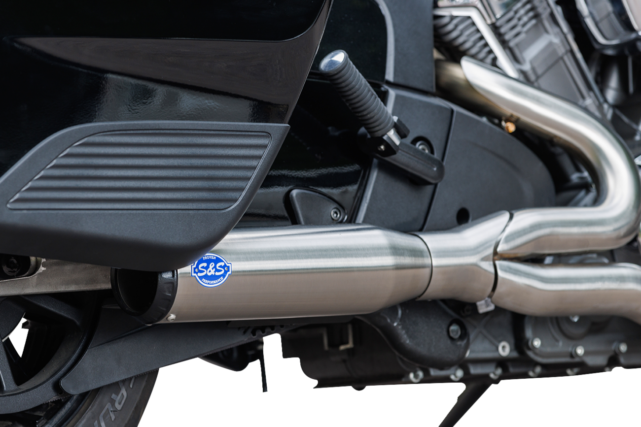 2-into-1 Qualifier Exhaust System - Race Only - Brushed - Stainless Steel