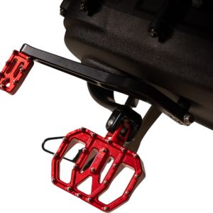 Mini Aggressor Floorboards - Red - Rear