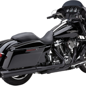 Slip-On Mufflers - 4" - Black with Contrast Cut Tip - M8 FL