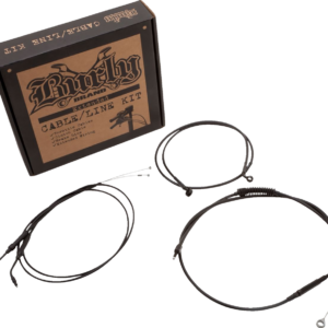 Jail Bar Cable Kit - 10" Handlebars - Black Vinyl - '07-'13 XL