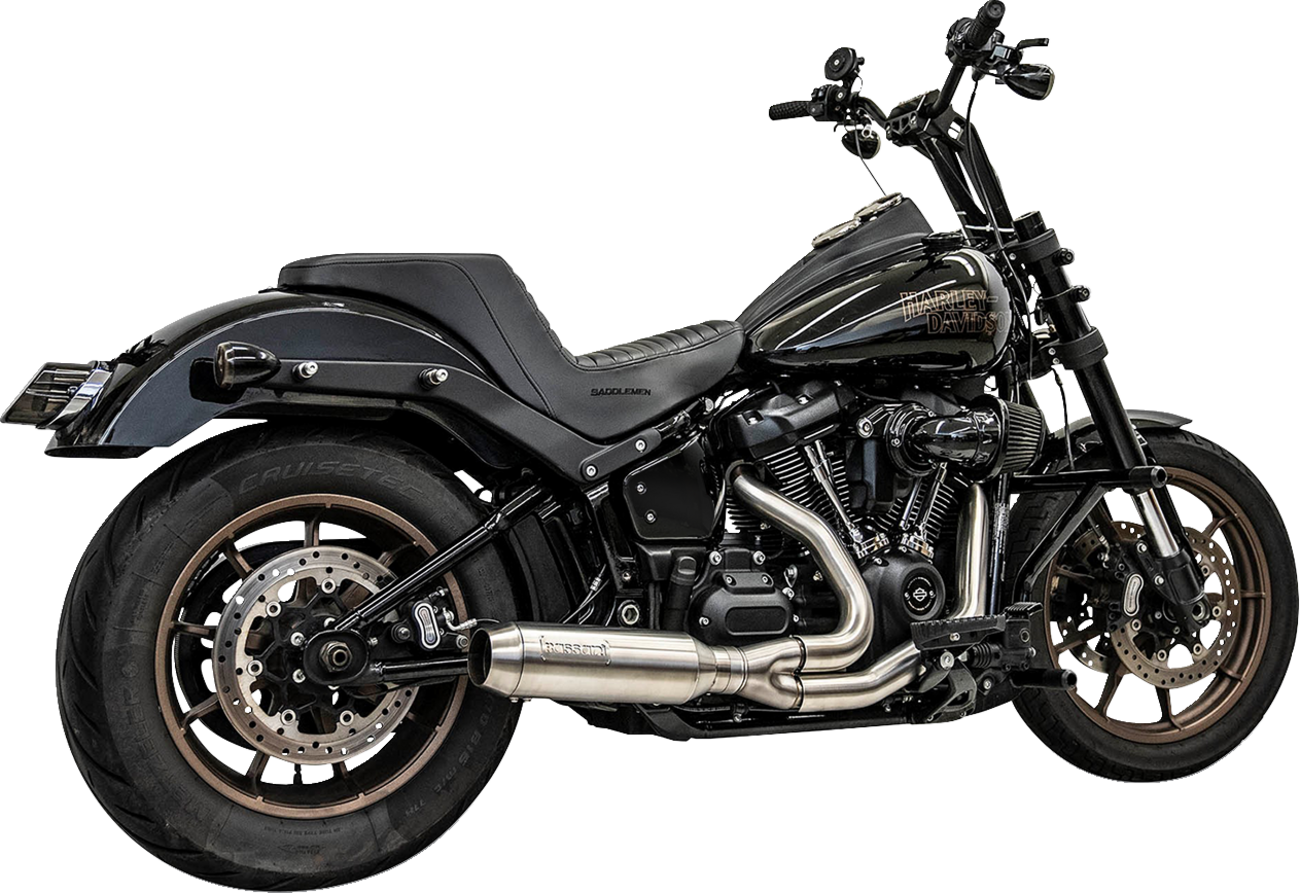 2-into-1 Exhaust System with Superbike Muffler - Stainless Steel - Catalytic Converter - 49 State