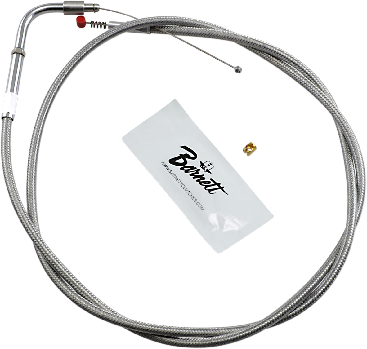 Stainless Steel Idle Cable - +6" - '02-'07 FLH