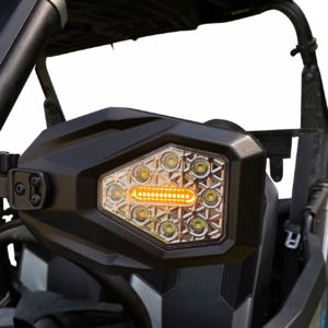 Mirrors - SXS - Side View - Hexagon - Black