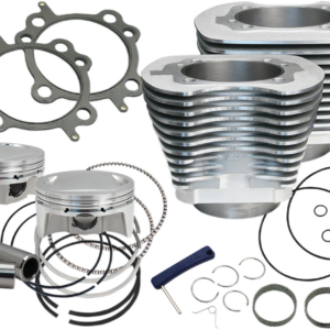 4" Big Bore Bolt-In Sidewinder® Cylinder Kit - 110" - Silver