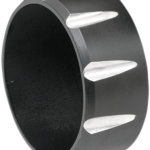 3" Endcap - Black - Fluted
