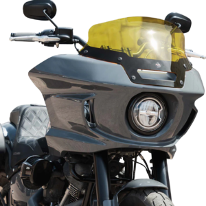 Kolor Flare® Windshield - 6" - Yellow - '22-'25 FXLRST