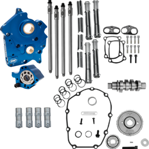 Cam Chest Kit - Oil Cooled - Gear Drive - 496 Cam - Chrome Pushrod Tubes - M8