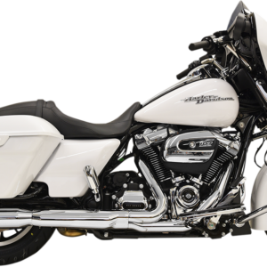 DNT Straight Can Mufflers for FL - Chrome/Black