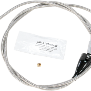 Stainless Steel Idle Cable - Cruise - +12" - '96-'01 Touring
