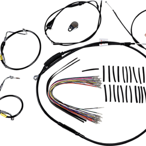 Control Kit for Early Touring Bikes with Bagger Bar Handlebars - 13" - Cruise - Black