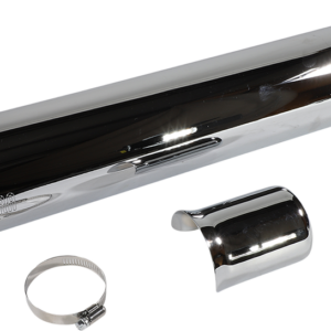 909 Twins Slip-On Muffler - FLSB - Chrome