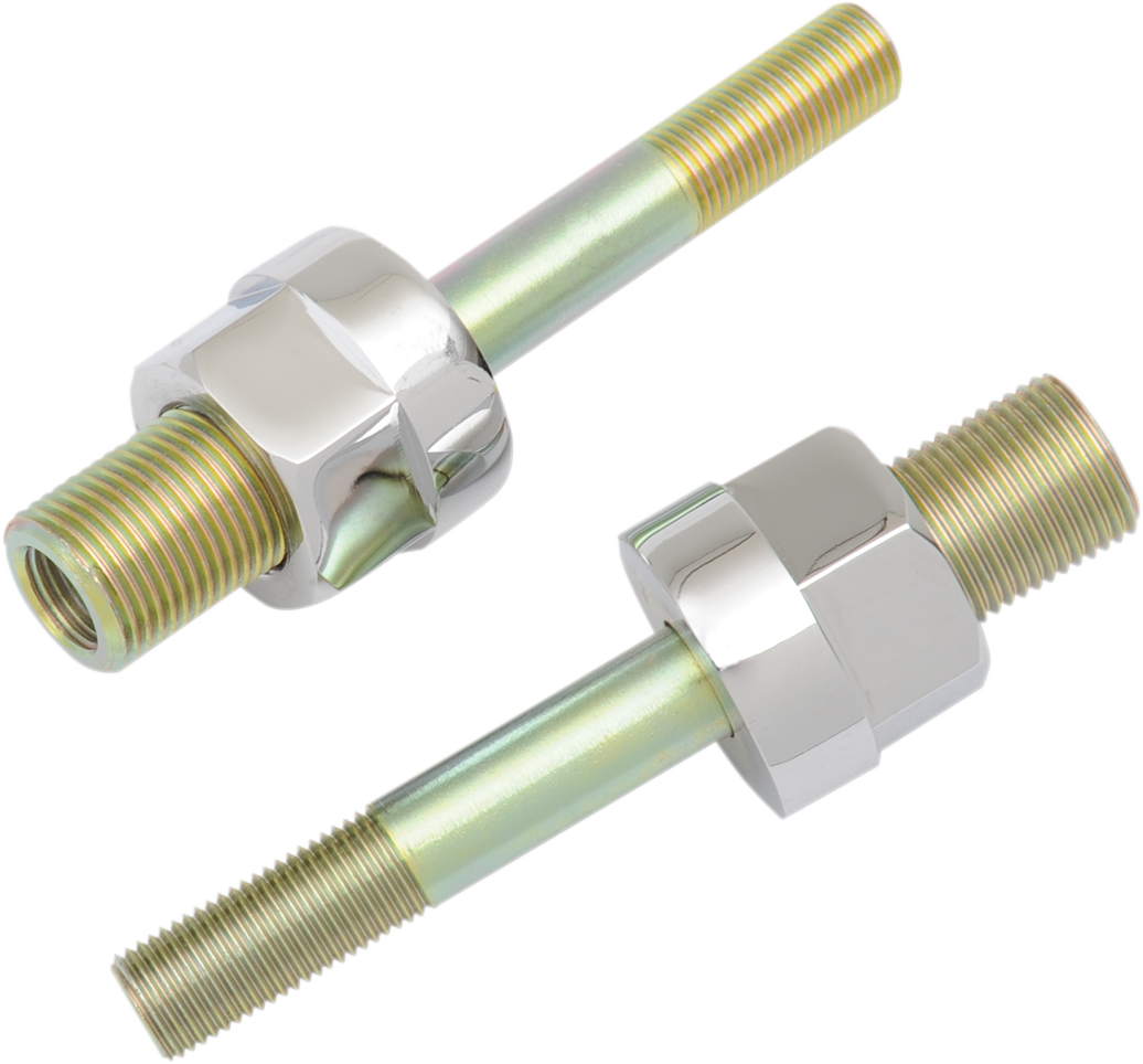 Adjustable Shock Lowering Kit - Rear - Lowers 0"-1.25" - Chrome/Gold Anodized Finish