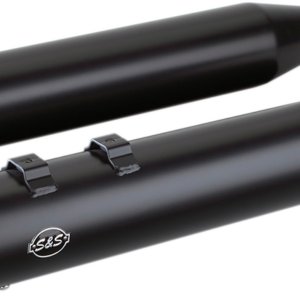 Slash Cut Slip-On Mufflers - Black