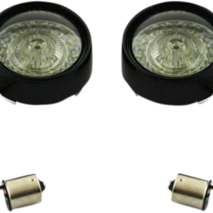 Bullet Turn Signal - 1156 - Gloss Black - Smoke Lens