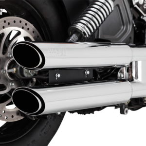 3" Twin Slash Slip-On Mufflers - Chrome