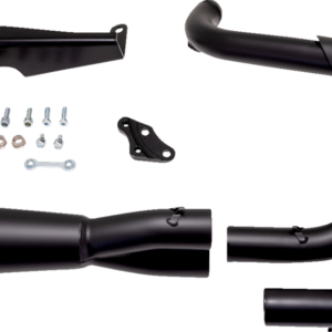 2-into-1 Upsweep PCX™ Exhaust System - Stainless Steel - Black