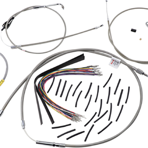 Control Kit for Early Touring Bikes with Bagger Bar Handlebars - 13" - Cruise - Stainless
