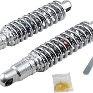Premium Ride-Height Adjustable Shocks - 13" - Heavy Duty - Chrome