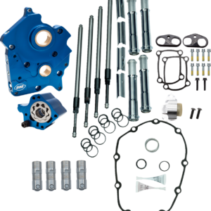 Cam Chest - Water Cooled - Chain Drive - Chrome Pushrod Tubes - M8