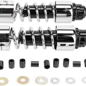 Shocks - 12.5" - 412 Cruiser Series - Chrome - Standard/Heavy Duty