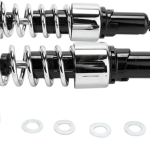 Shocks - 14.25" - 412 Cruiser Series - Chrome - Heavy Duty
