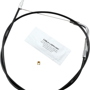 Black Vinyl Throttle Cable - +6" Size - 37" Length