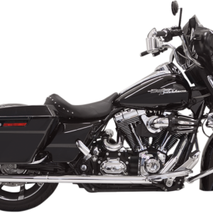 Fishtail Slip-On Mufflers - Chrome - with Baffle - 33" - 95-'16 Touring