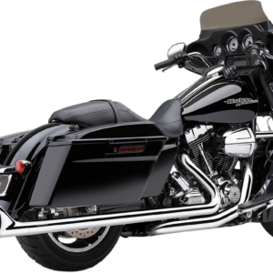 Dual Speedster Exhaust - Chrome - Fishtail - '17-'19 Dresser