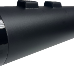 4-1/2" Straight Can Slip-On Mufflers - Black with Black End Cap - Twin Cam Touring