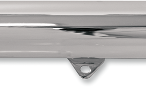 Slip-On Mufflers - Slant-Cut with Standard 2" Baffles - Chrome
