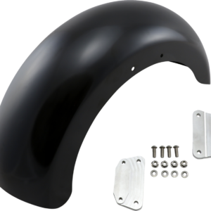 Roller Front Fender - Black - 18" - HD Softail