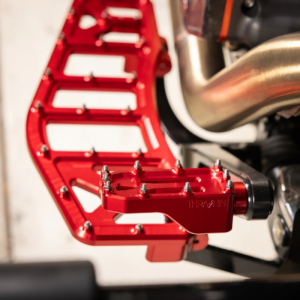 Aggressor Brake Pedal - Red - Touring