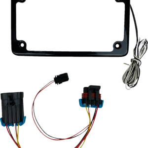 Lighted License Plate Frame - Gloss Black - RZR XP