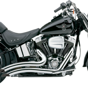 Speedster Swept Short Exhaust - Chrome - '07-'11 Softail