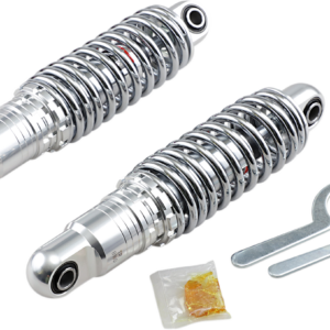 Premium Ride-Height Adjustable Shocks - 11" - Heavy Duty - Chrome