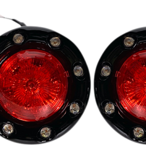 ProBEAM® Bullet Ringz™ LED Turn Signals - Black/Red