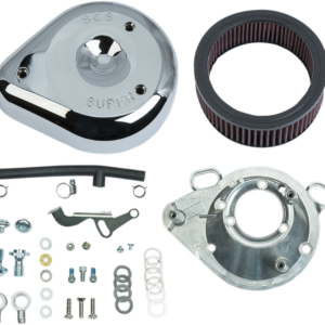 Teardrop Air Cleaner Kit - Chrome - S&S® Super E&G Carburetor Only