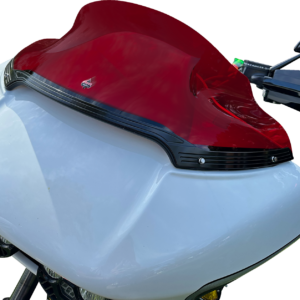 Kolor Flare® Windshield - 9" - Red - '15-'25 FLTR