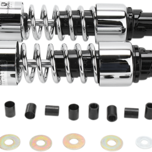 Shocks - 14.25" - 412 Cruiser Series - Chrome - Standard