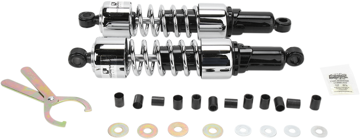 Shocks - 14.25" - 412 Cruiser Series - Chrome - Standard