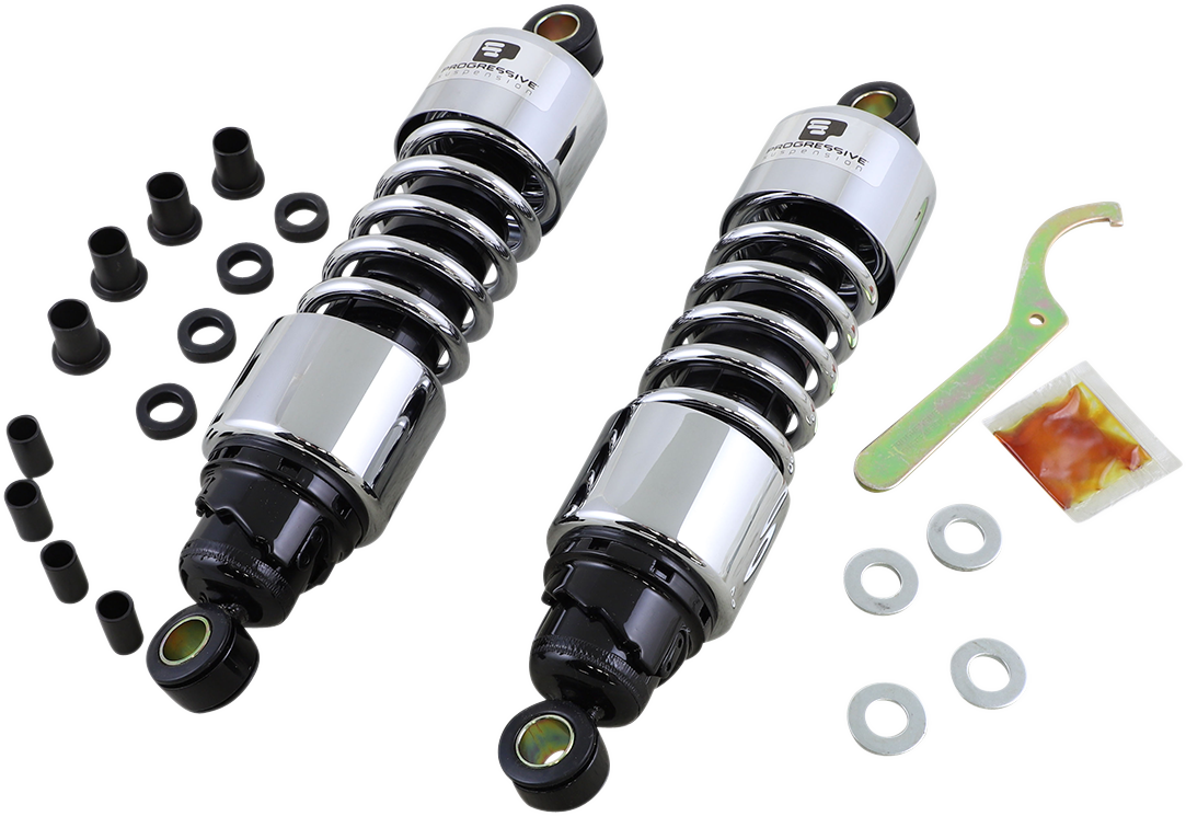 412 Series Shock - 11.5" - Standard - Chrome - FLH/T