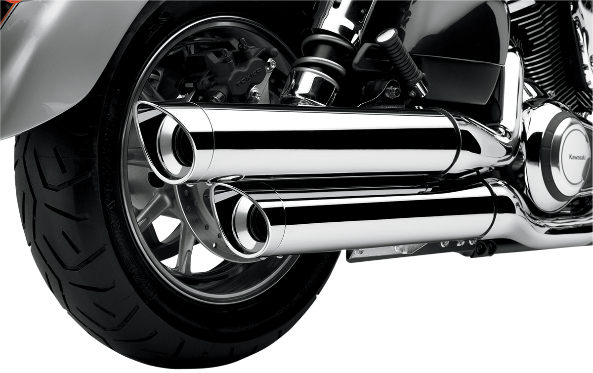Slip-On Mufflers - Slashcut with Billet Tip - VN1700