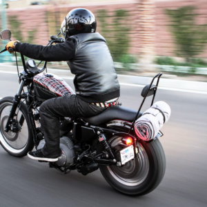 1" Narrow Bottom Ape Hanger Handlebar - 14" - Black