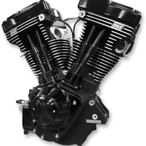 V111 Long-Block Engine - Black Edition - '84-'99 Custom Chasis w/Alternator Style Primary