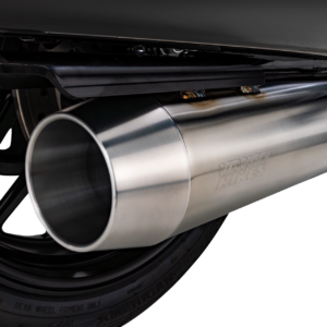2-into-1 Gaslighter Exhaust System - M8 Touring - Brushed