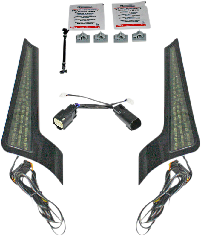 Fascia LED Light Panels - Black/Smoke