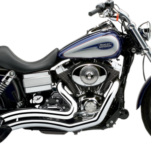 Speedster Swept Short Exhaust - Chrome - '12-'17 Dyna