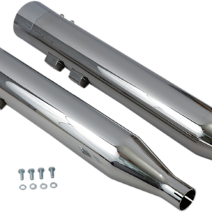 DNT Straight Can Mufflers for '95-'16 FL - Chrome